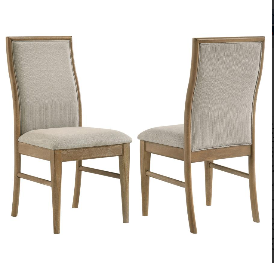 Adina Upholstered Dining Side Chair Barley Set of 2
