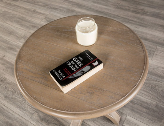 Chesapeake Modern Farmhouse Solid Wood Round End Table