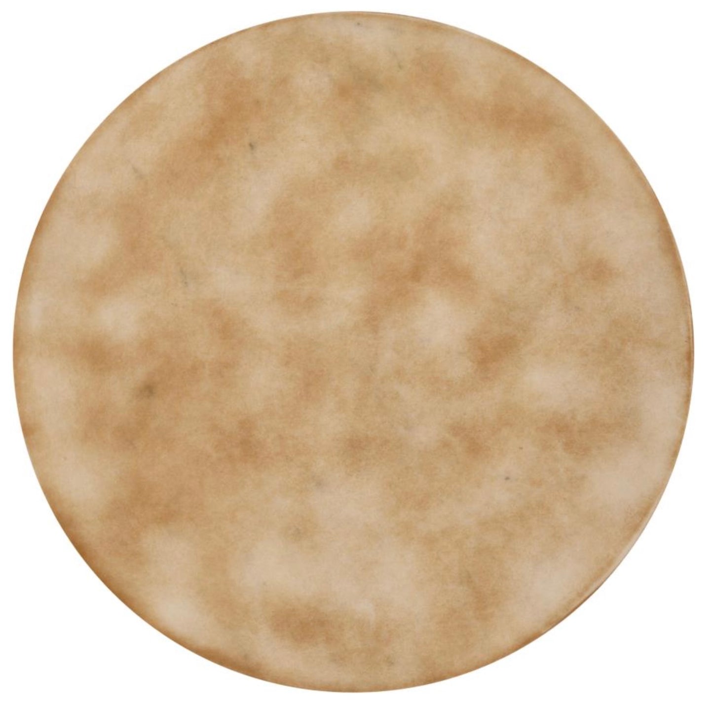 Bernardo Round Wire Frame Side Table Natural and Gunmetal