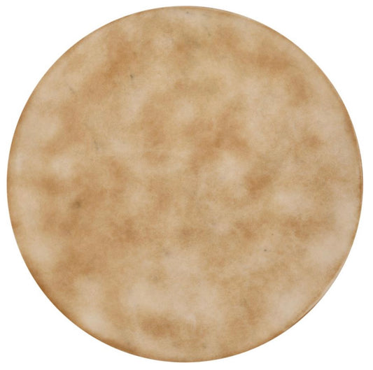 Bernardo Round Wire Frame Side Table Natural and Gunmetal