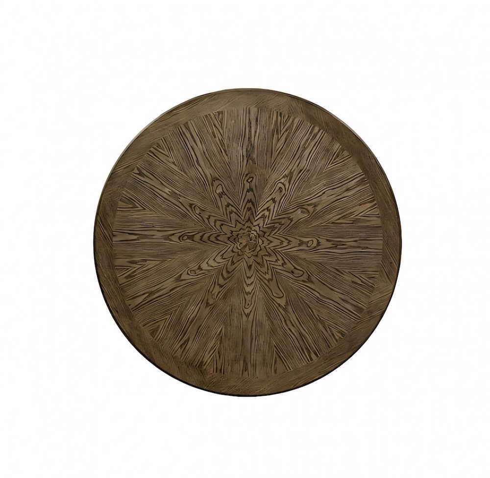 Julia 5 Piece Transitional Style Round Dining Set in Light Oak