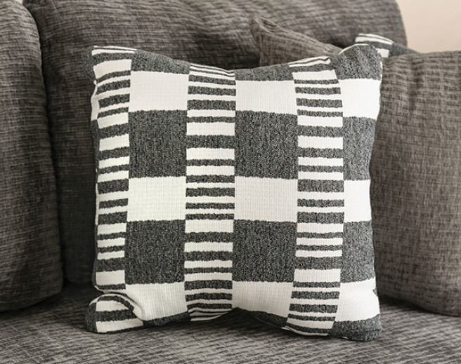 Artesia Charcoal Gray Fabric Sectional Sofa – Made in USA