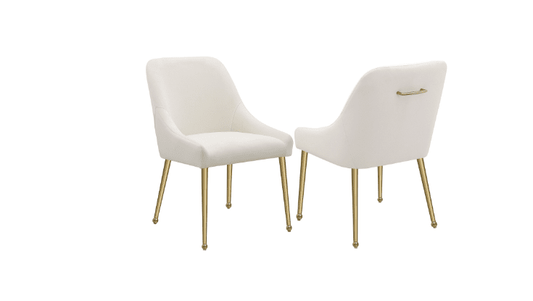 Mayette Parsons Wingback Dining Side Chairs Ivory Set Of 2