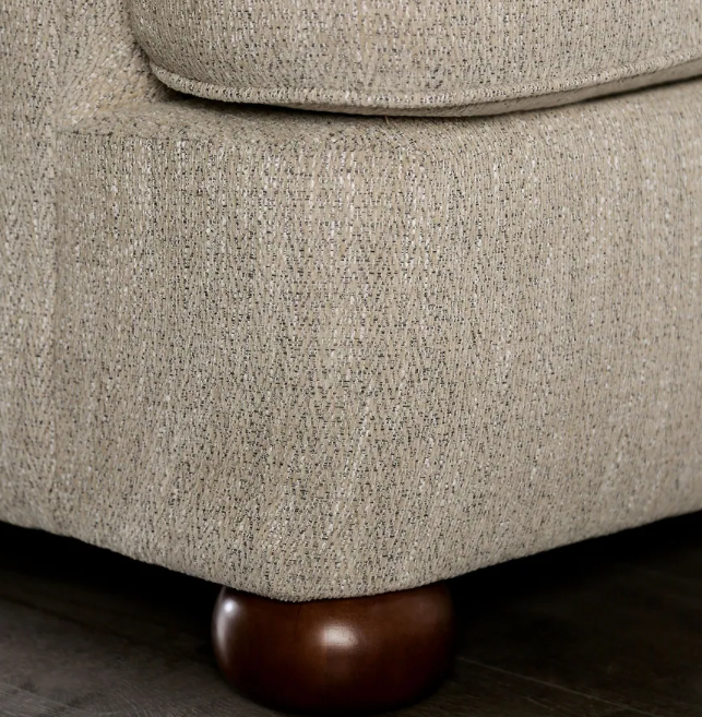 Salisbury Traditional Cream Chenille Sofa