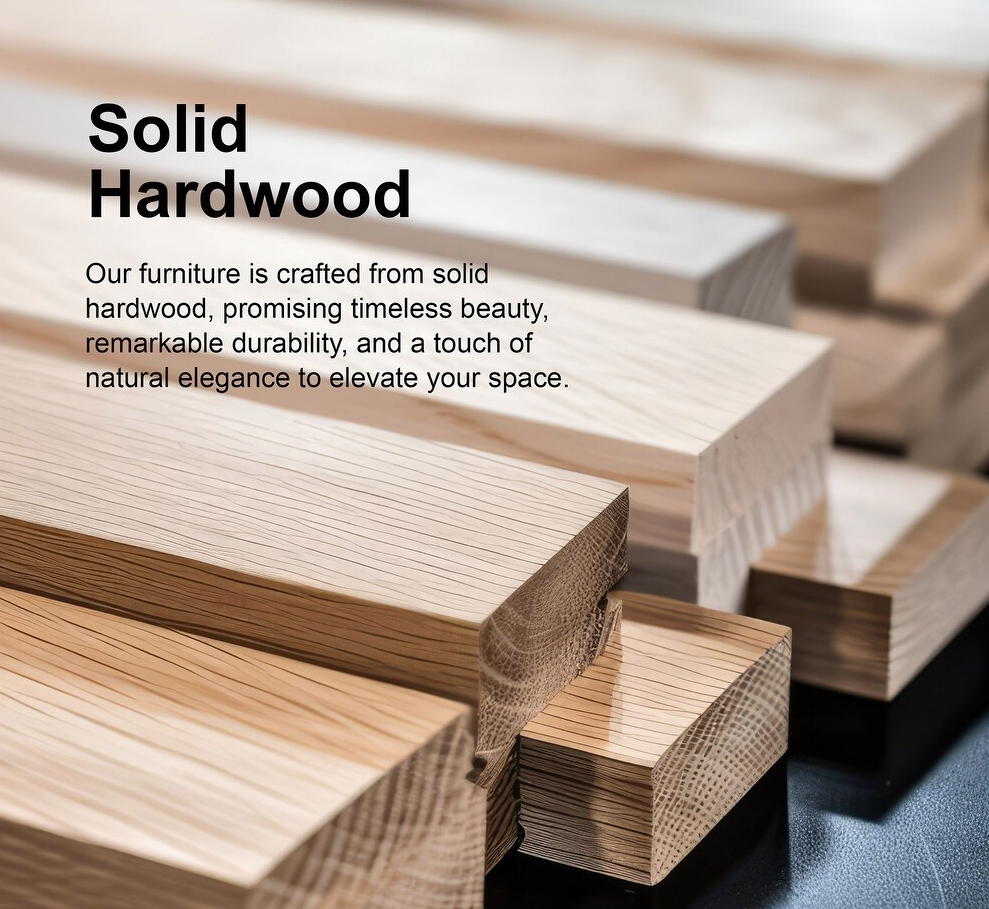 Romont Mid-Century Modern 7-Piece Solid Wood Dining Set, Walnut