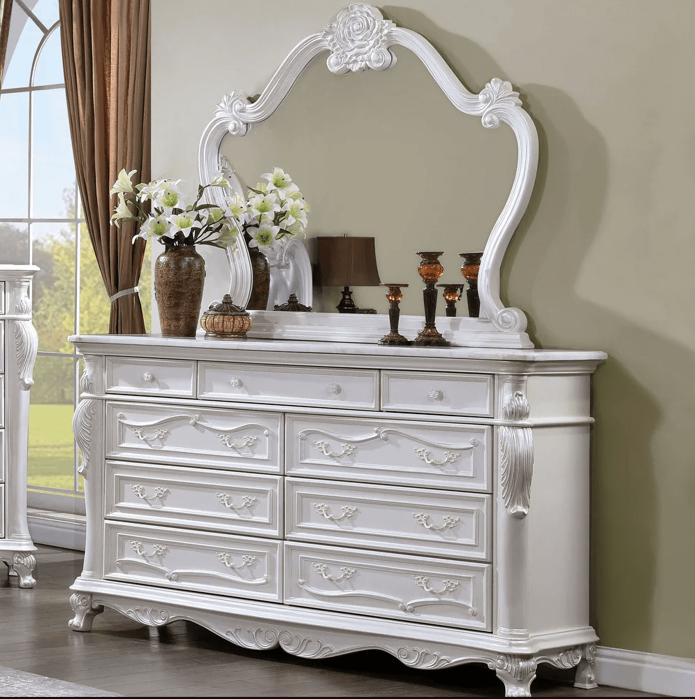 Furniture of America Ventresca White Dresser | Ornate Home Furniture of America Ventresca White Dresser | Ornate Home