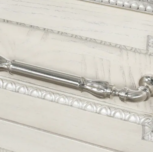 Stella Mia Traditional 2-Drawer Nightstand, Creamy White