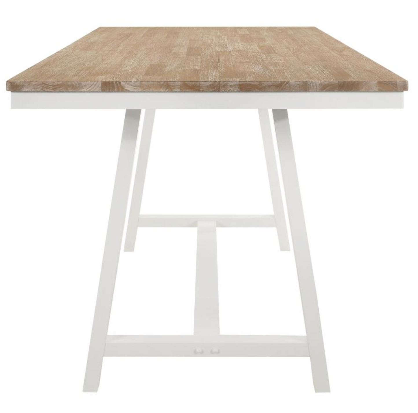 Hollis Rectangular Counter Height Dining Table Brown And White