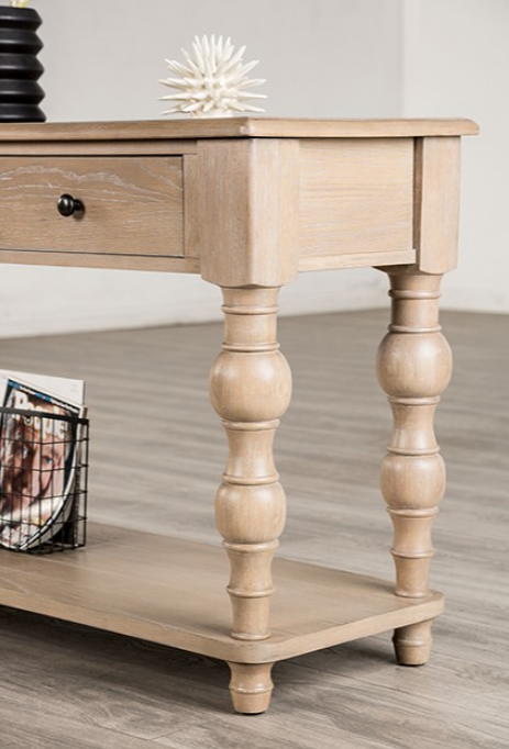 Chesapeake Solid Wood Sofa Table - White Wash