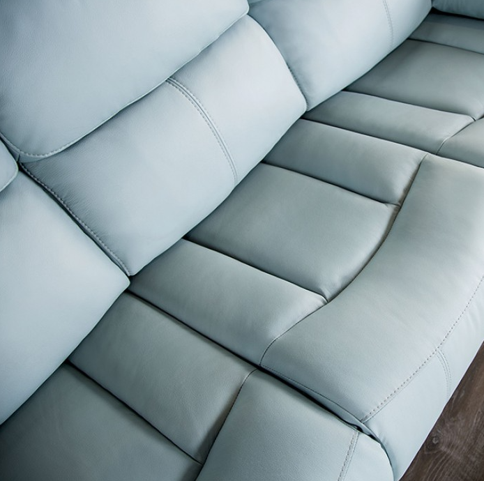 Glarus Transitional Leather Reclining Pillow Arm Sofa - (3 Colors)