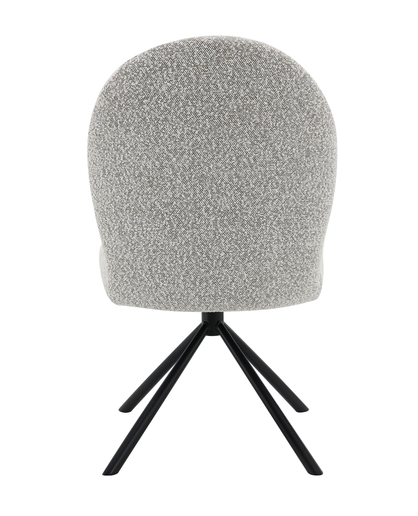 Lawton Gray Boucle Side Chair with Swivel Set of 2