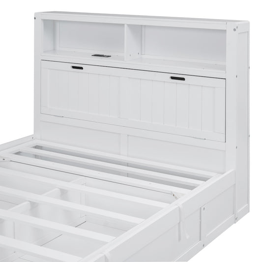 Empora Full Size Hydraulic Platform Storage Bed