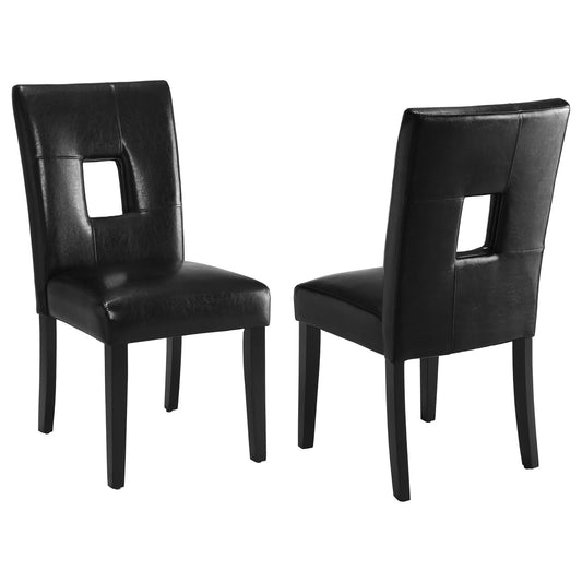 Black Open Back Counter Height Chair Set of 2