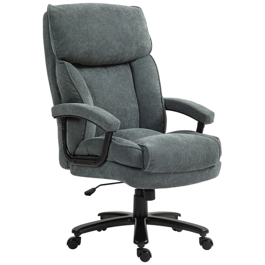 Brandon Big & Tall Upholstered Office Chair, Gray