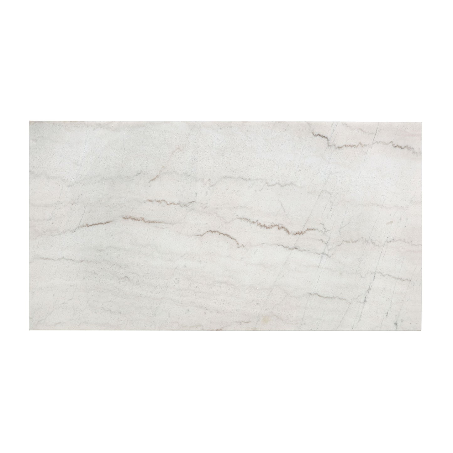 Edwyn White Natural Marble Top & Espresso Finish Rectangular Coffee Table