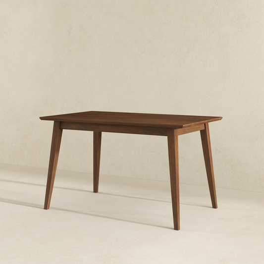 Levi Modern Style Solid Wood Rectangular Dining Kitchen Table Brown 47' - detail view 2