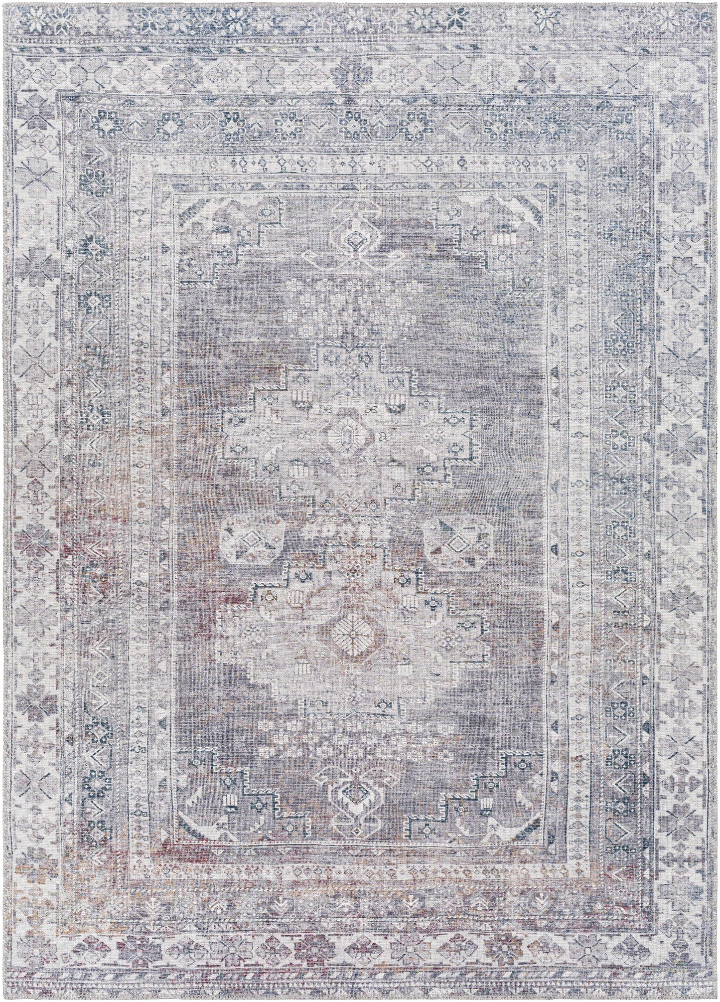 Baltinglass Gray Washable Rug - Promo