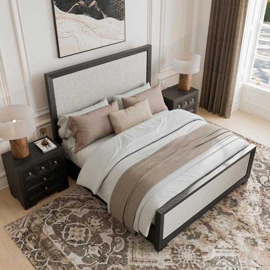 Hatton Cross Modern King Size E. Bed - Weathered Black