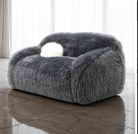 Darwen Contemporary Faux Fur Collection - Gray