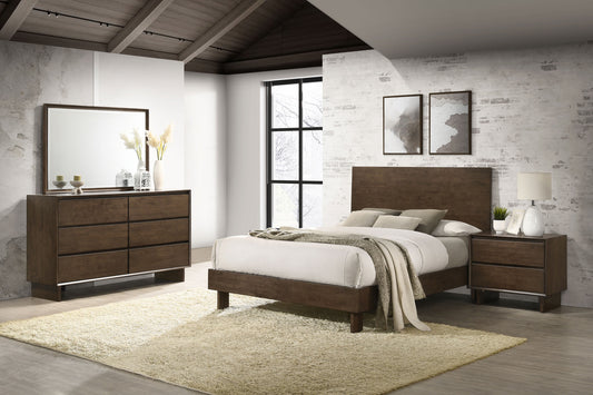 Glenwood 4-Piece King Bedroom Set – Warm Brown