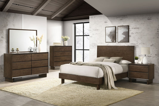 Glenwood 5-Piece King Bedroom Set – Warm Brown