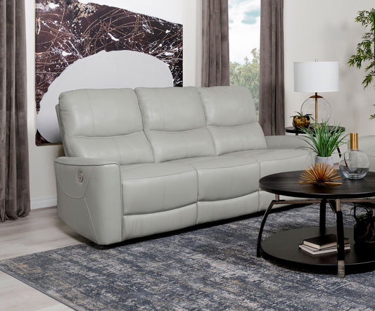 Greenfield Upholstered Power Living Room Set - Ivory