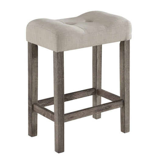 Lucian 5-Piece Counter Height Pub Table Set – Brown & Creamy White