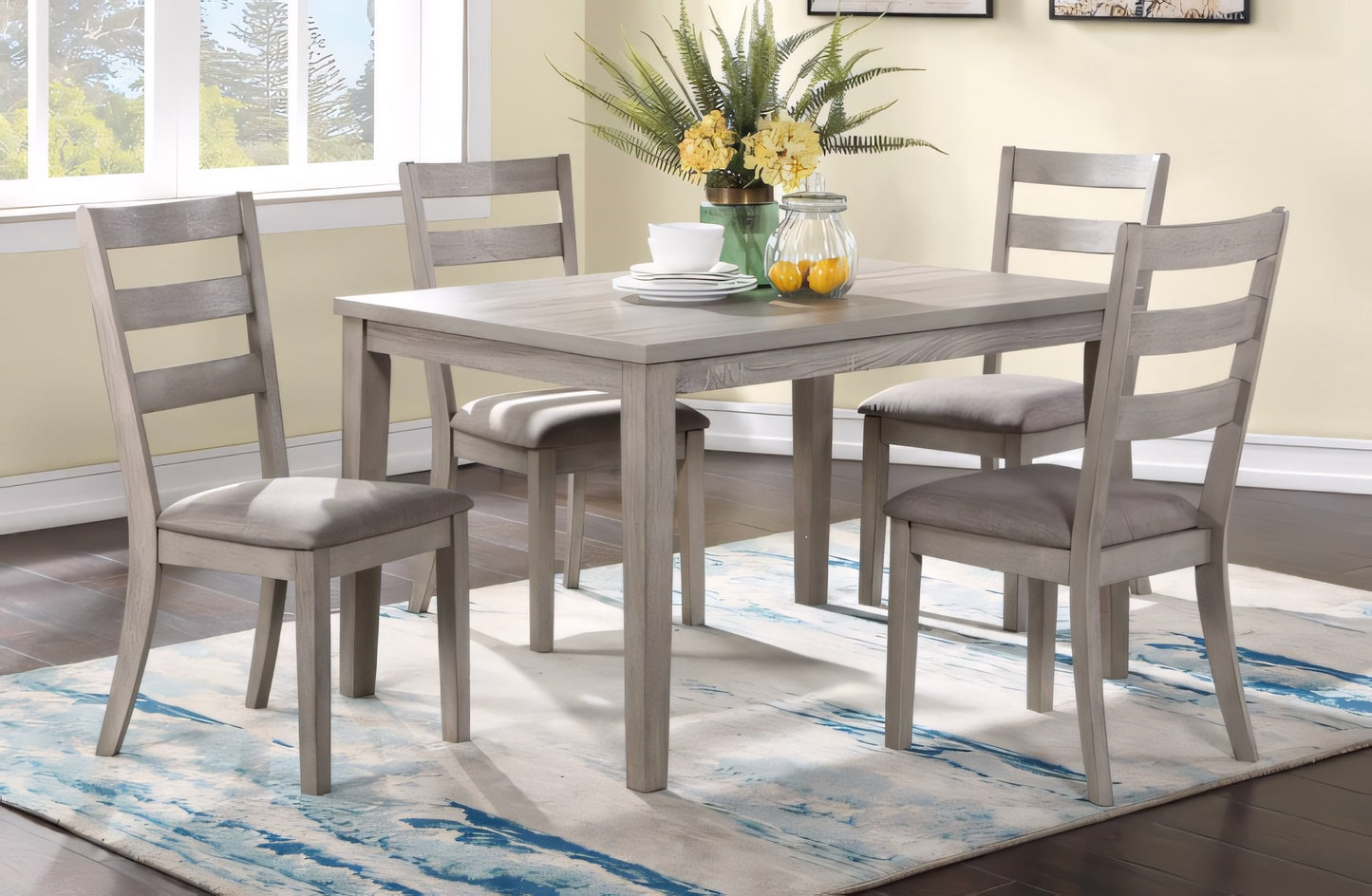 Magley Craftsman Style 5-Piece Dining Set - Natural