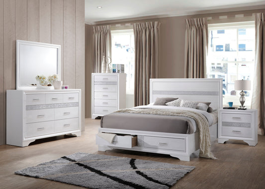 Miranda 54-Inch Panel Bedroom Set, White
