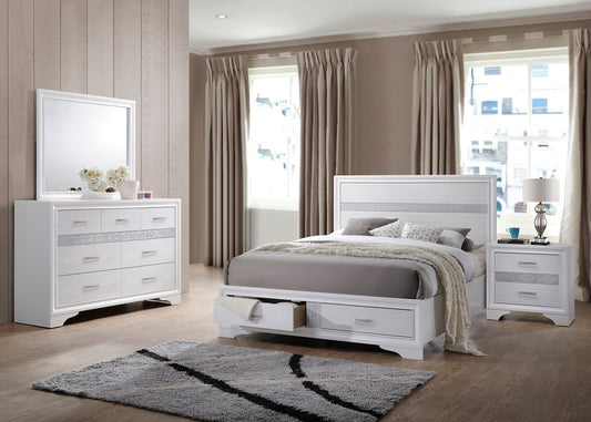 Miranda 54-Inch Panel Bedroom Set, White