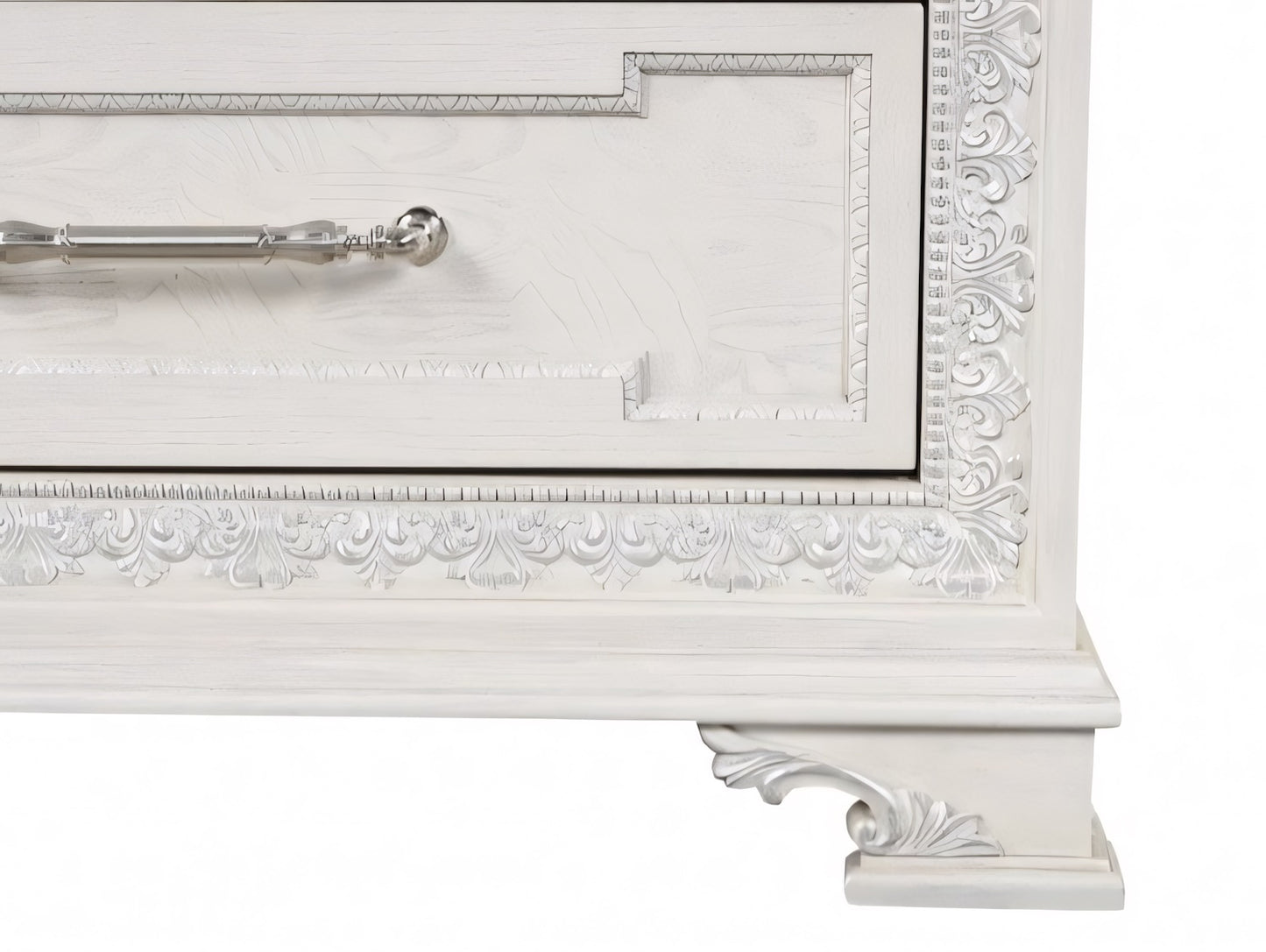 Stella Mia Traditional 7-Drawer Dresser, Creamy White