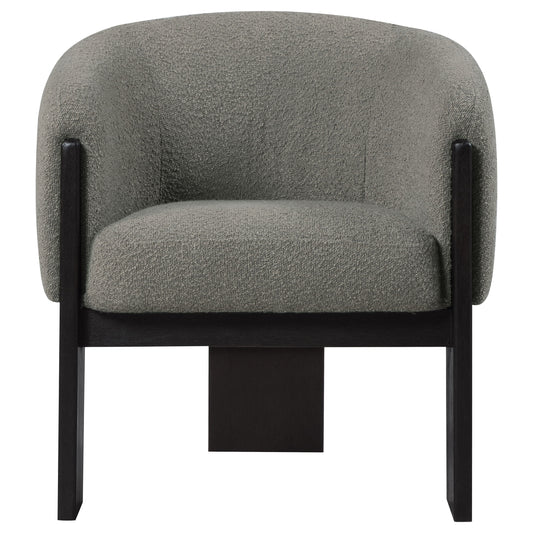 Valdez Boucle Upholstered Barrel Back Accent Chair
