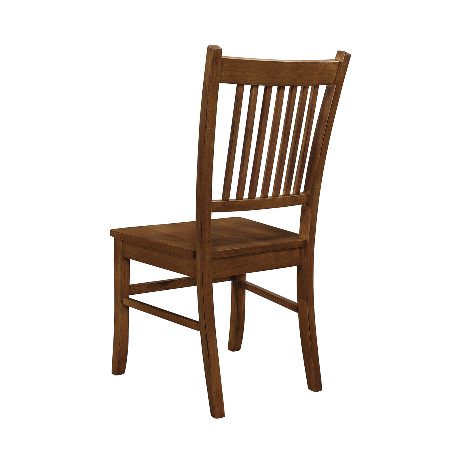Marbrisa Slat Back Side Chairs Sienna Brown Set Of 2