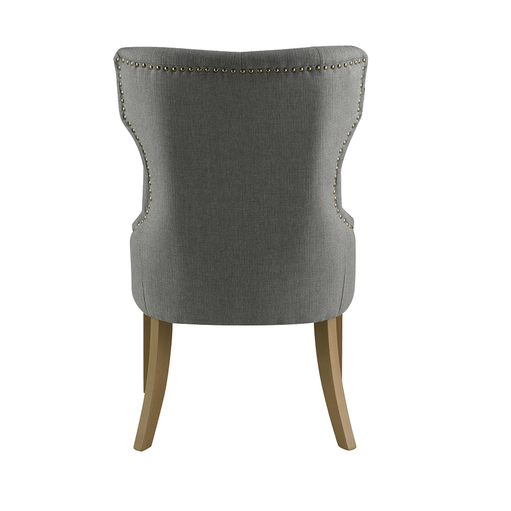 Baney Gray & Natural Tufted Dining Chair Set of 1