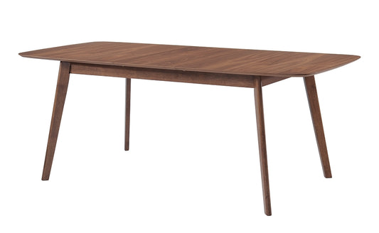 Alix Natural Walnut Dining Table with Butterfly Leaf
