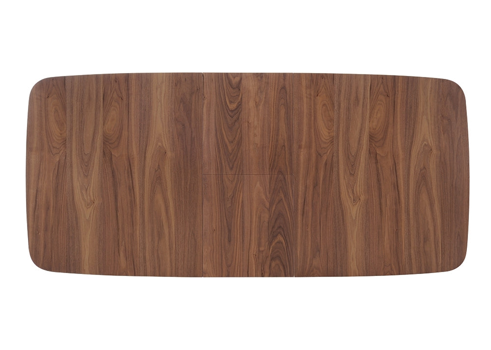 Alix Natural Walnut Dining Table with Butterfly Leaf