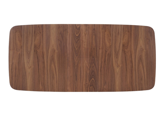 Alix Natural Walnut Dining Table with Butterfly Leaf