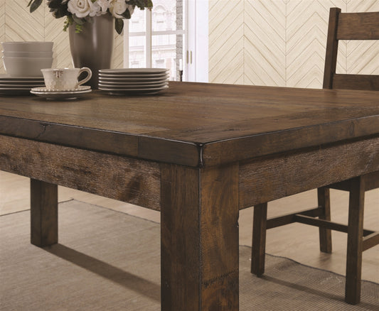 Coleman 7-Piece Dining Set Rustic Golden Brown