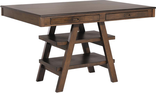 Dewey 5-piece Rectangular Dining Set Brown and Walnut