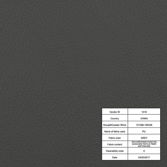 Madley Transitional Adjustable Grey & Chrome Bar Stool