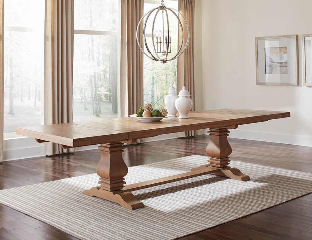 Twillery Wayfair Extendable Pine Solid Wood Dining Table Eleanor