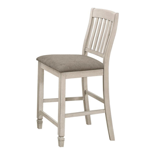 Sarasota Slat Back Counter Height Chairs Grey And Rustic Cream Set Of 2