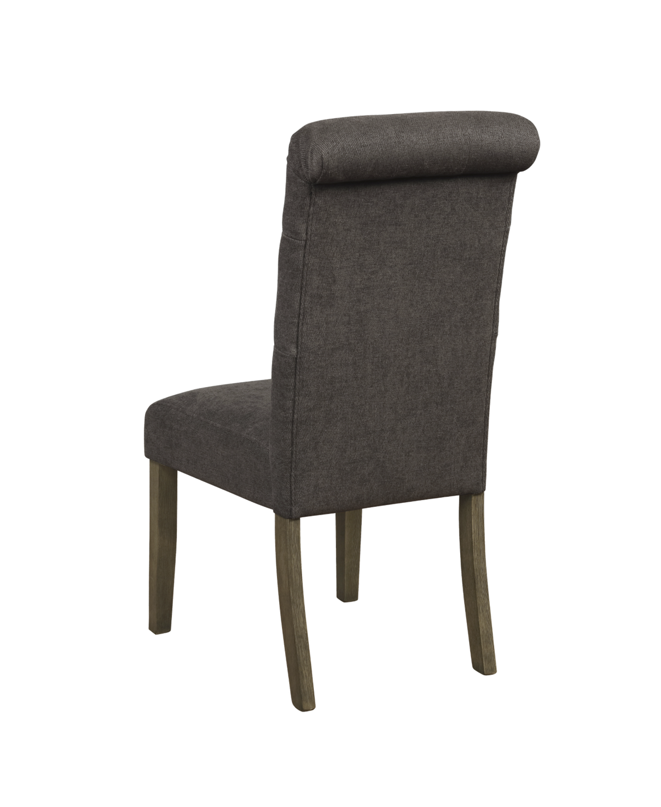 Calandra Tufted Back Side Chairs Rustic Brown And Grey Set Of 2