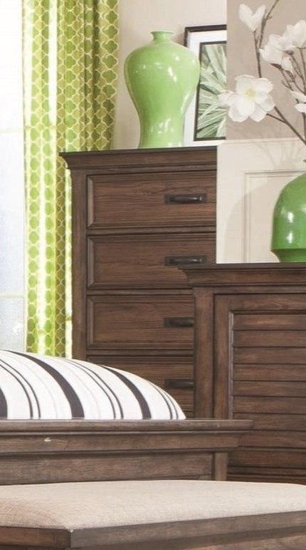 Franco Modern Rustic Solid Wood Queen Bed