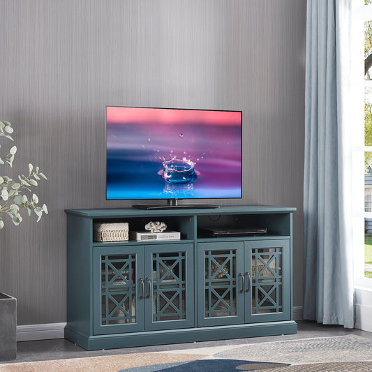 JaydenMax 53" TV Console or Buffet Cabinet - Teal