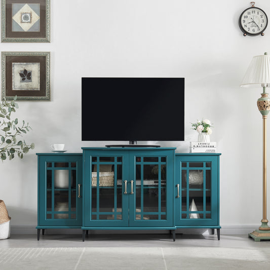 JaydenMax 62" TV Console or Buffet Cabinet - Teal