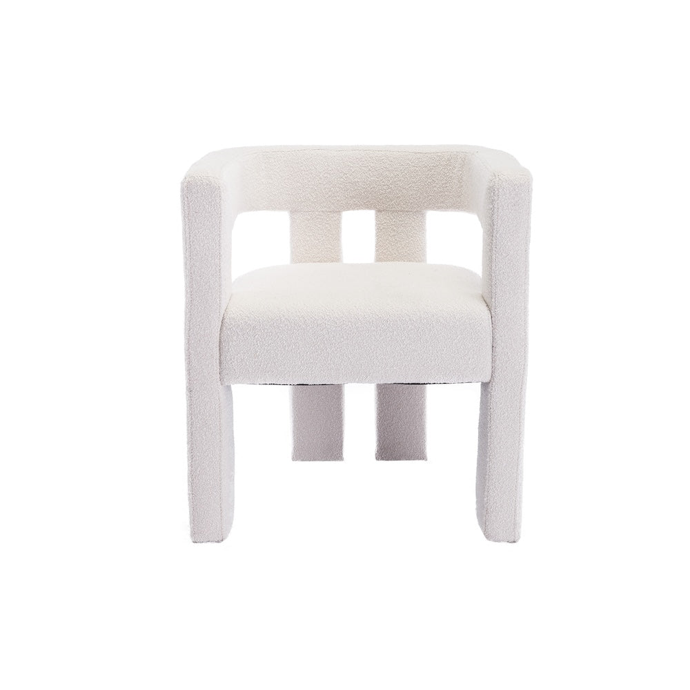 Coolmore Contemporary Boucle Dining Chair Set of 2 - Beige