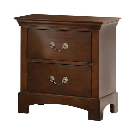 Tatiana 2-Drawer Nightstand Warm Brown Set of 2