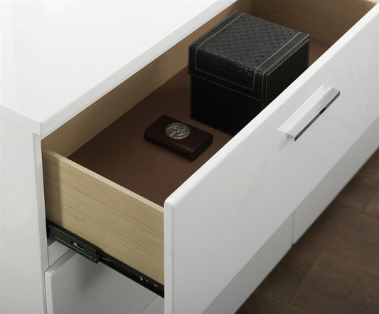 Roxbury Collection High Gloss White Dresser