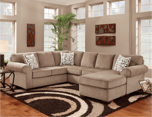 Jesse Cocoa Sectional by Affordable Furniture